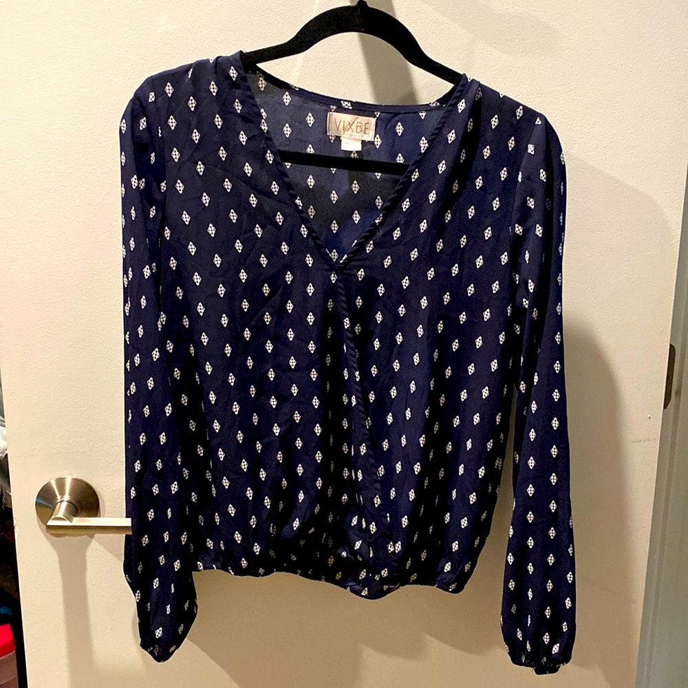 Navy blue blouse